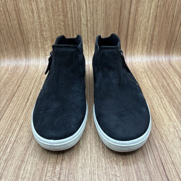 Ecco Soft 7 Side Zip Bootie Black Sneaker Women’s Size 8 Boots - Picture 5 of 8